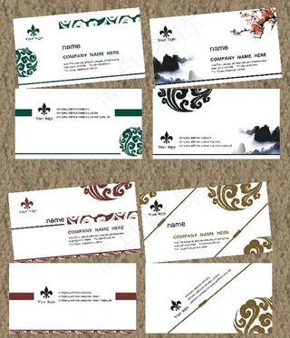 个性尊贵商务名片设计模板PSD素材...