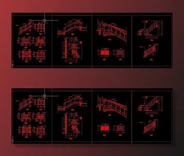 楼梯立面图cad图片