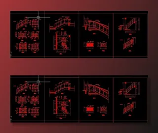 楼梯立面图cad图片