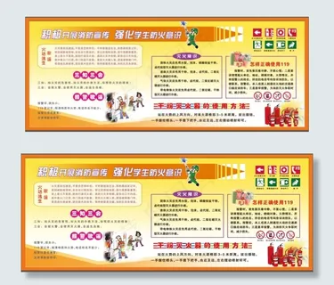 防火安全知识展板