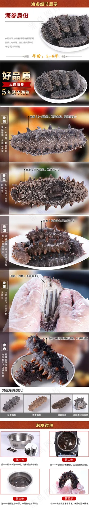 即食海参详情页