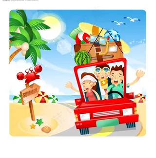 夏天的旅行图片