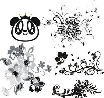 花边底纹矢量图图片 花边底纹矢量图图片