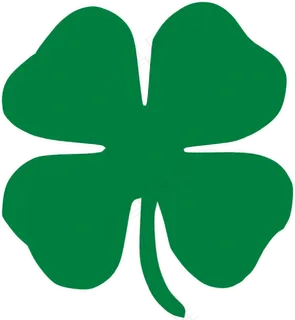 深绿色四叶草免抠png透明素材