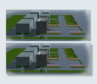 厂房绿化效果图图片