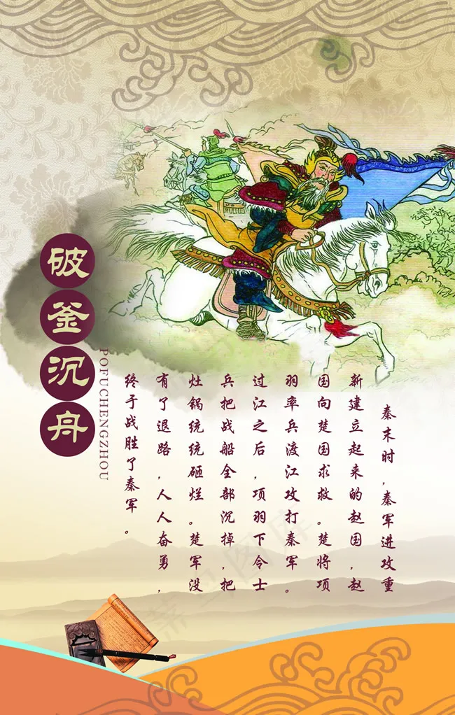成语典故学校展板(1984X3118(DPI:72))psd模版下载