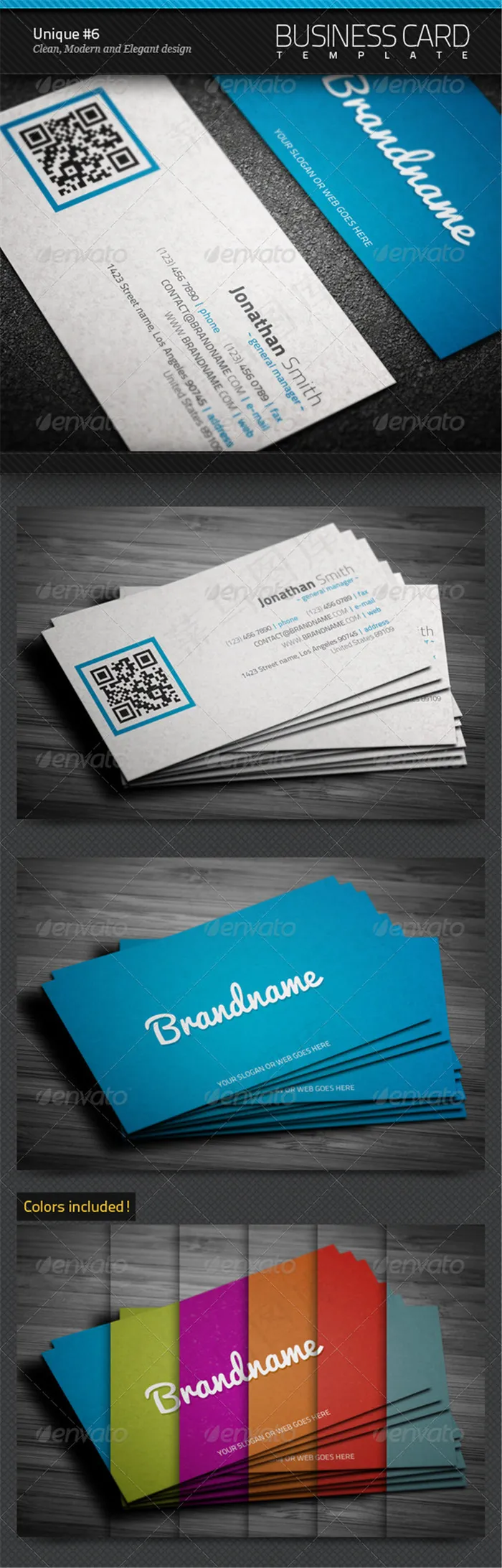 商业简洁名片设计(1125X675(DPI:300))psd模版下载