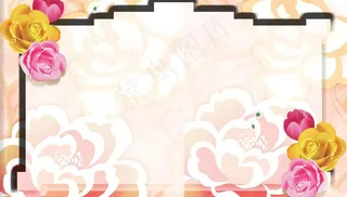 花朵相框图片