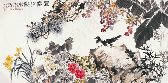花鸟国画图片