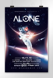 宇航员酷炫科技三角招聘国外创意海报 宇航员酷炫科技三角招聘国外创意海报