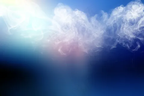 蓝色的烟雾