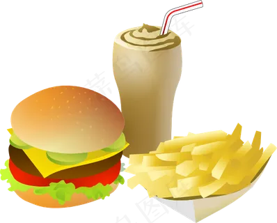 SRD快餐菜单的剪辑艺术