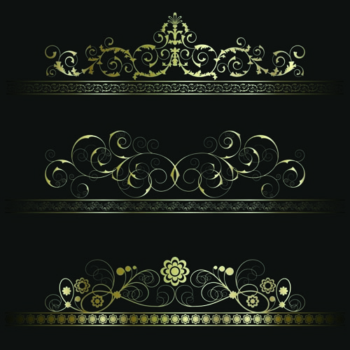 欧式典雅装饰花边矢量素材