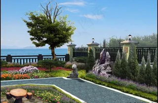 庭院景观绿化图片