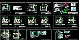 9层综合办公楼消防报警图及照明、插...
