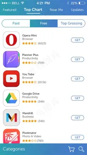 网页列表UI素材