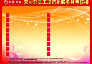 招商银行月考核榜图片