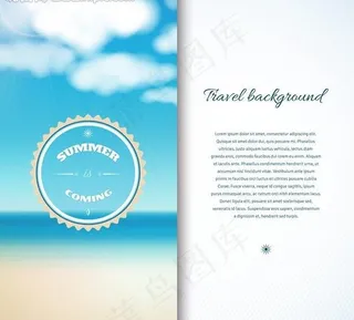 海边旅游设计图片