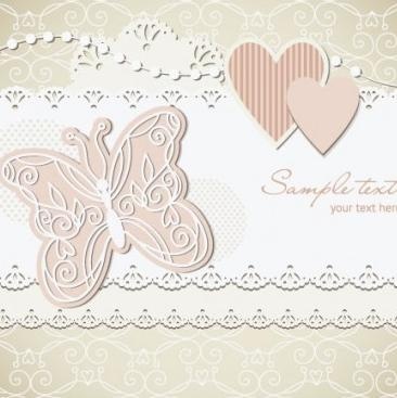 婚礼背景矢量标签03