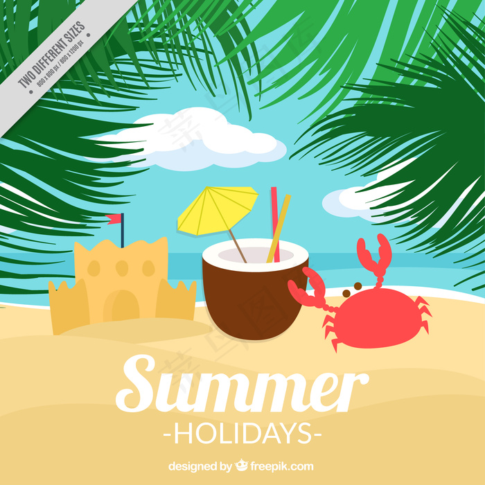 绿色背景矢量图