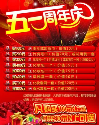 五一周年庆图片