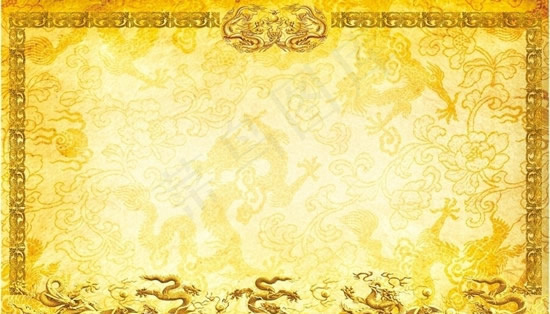 传统龙纹装饰边框矢量素材 CD