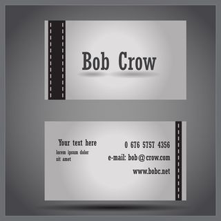 黑白与光效元素等名片创意