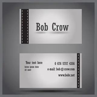 黑白与光效元素等名片创意