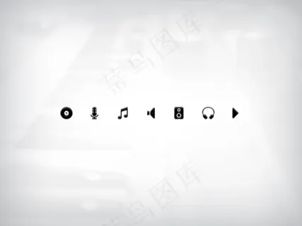 网页音乐播放图标素材