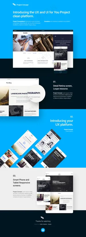 时尚平面设计UI样机模板