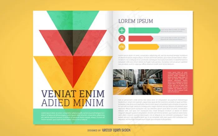 画册样机ai矢量模版下载