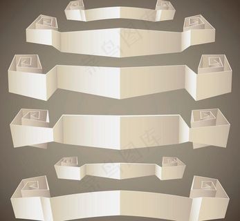 欧式古典丝带图标图片