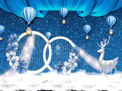 婚礼热气球迎宾区