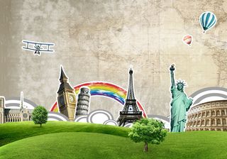 世界旅游创意图片