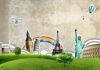 世界旅游创意图片