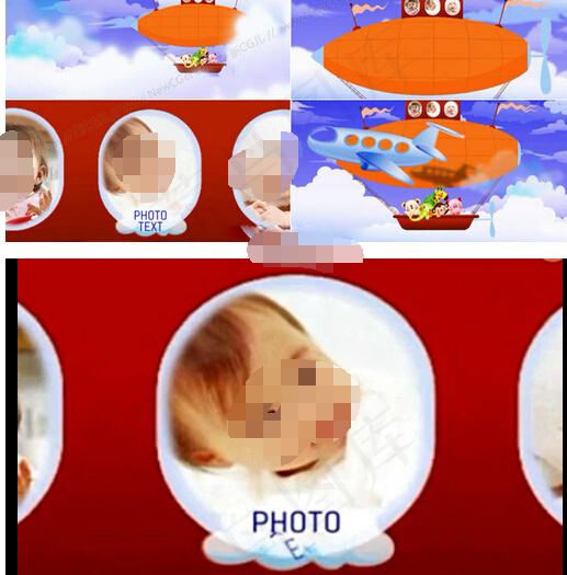 蓝天白云AE模板影视素材