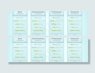 网页价格表标签psd素材