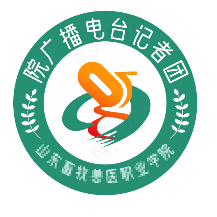 学院广播电台记者学校社团logo