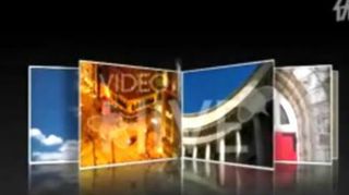 旋转的相片效果AE电子相册模板