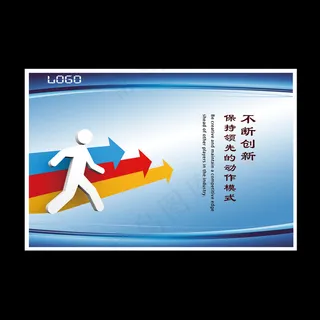 企业文化展板不断创新