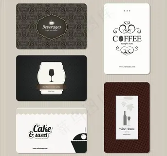 欧式花纹 菜单封面卡片设计图片