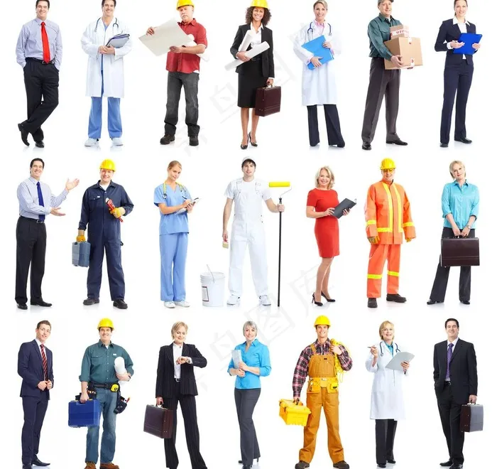 各种职业人物图片
