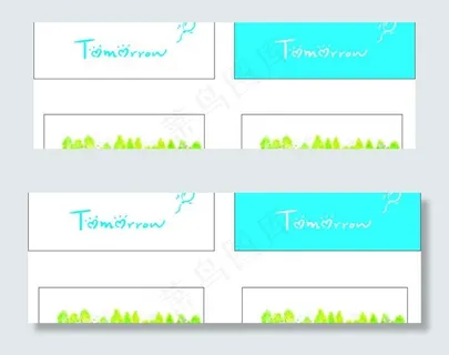 蓝色白色韩版可爱吊牌图片