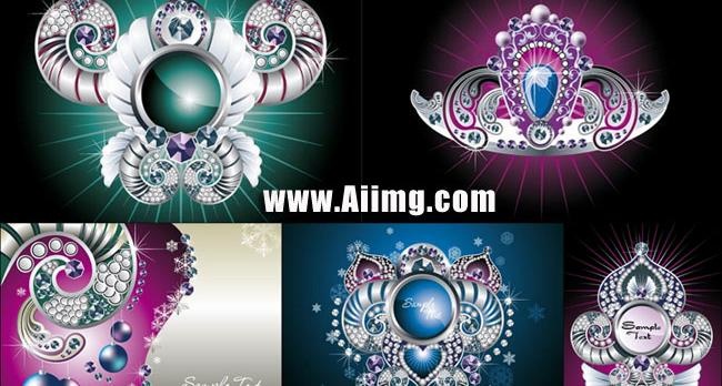 高贵的装饰品矢量素材eps,ai矢量模版下载