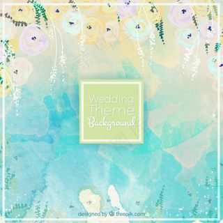 有彩色玫瑰和树叶的水彩背景