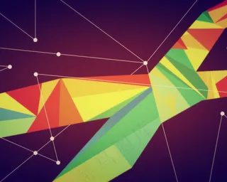 抽象彩色多边形三角形