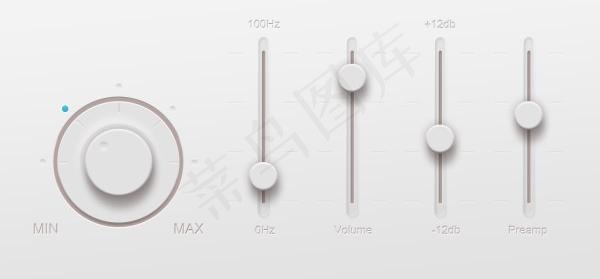 音乐播放器的旋转按钮PSD素材psd模版下载