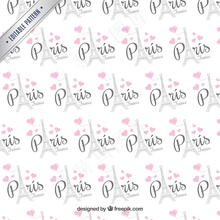 巴黎模式ai矢量模版下载