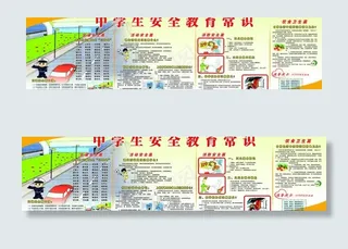 中学生安全教育展板图片
