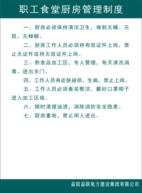 职工食堂厨房管理制度cdr矢量模版下载